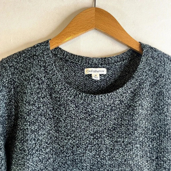Croft & Barrow Marled Knit Scoop Neck Sweater Size Medium - Picture 3 of 8